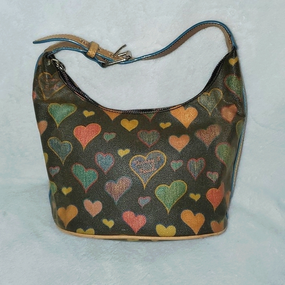 Dooney & Bourke Scribble Hearts Y2K Mini Shoulder Bag